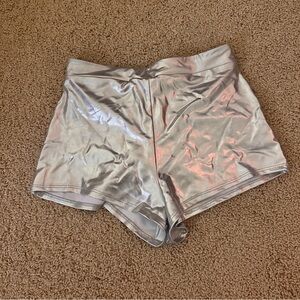Silver Women's Hot Pants / Micro Shorts